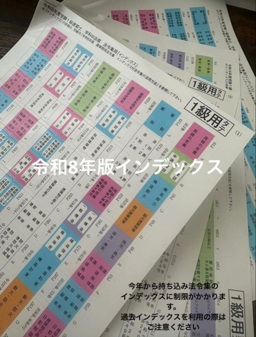 法令集　2026 令和8年度版 総合資格　一級建築士用インデックス付