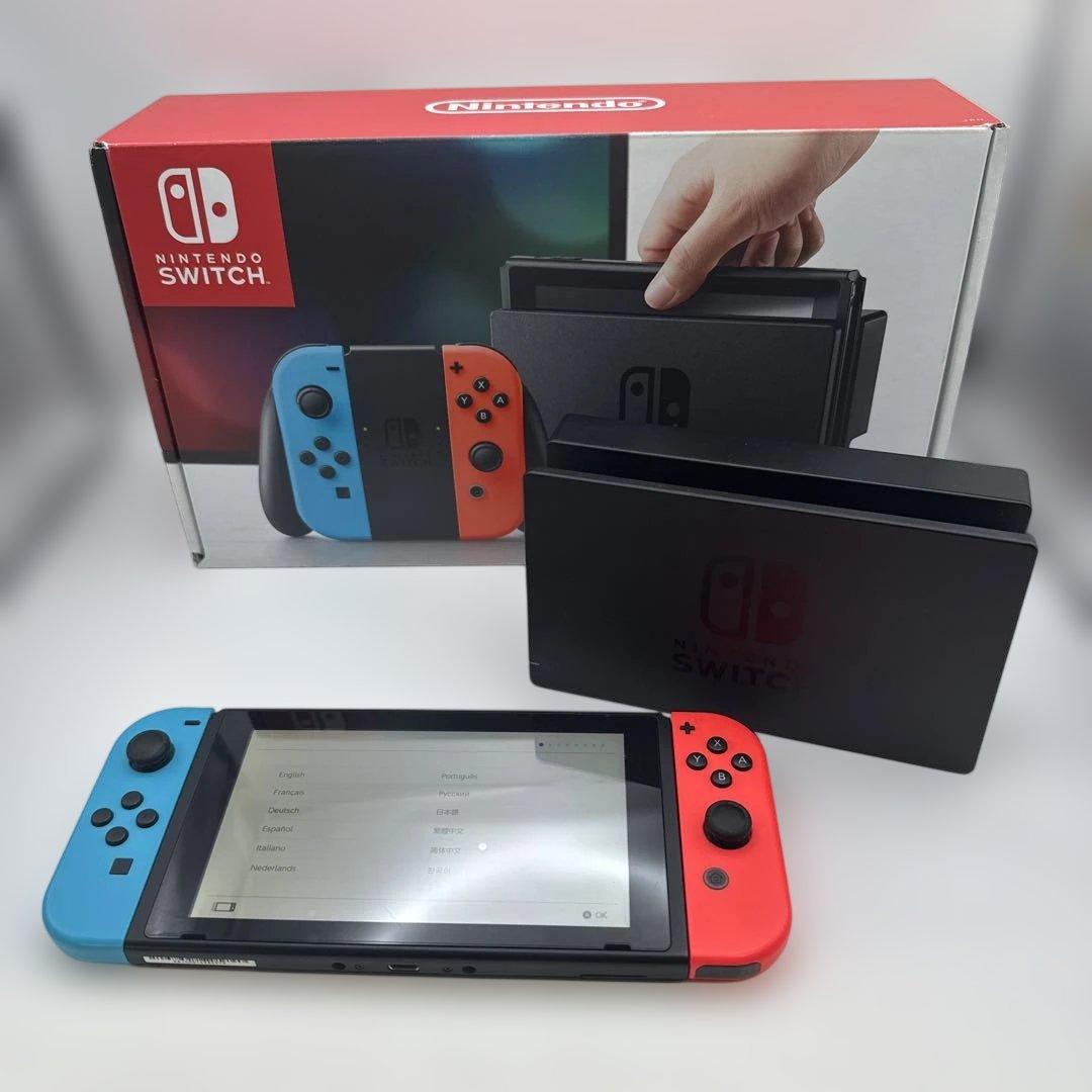初期化済みNintendo Switch 本体 ネオンブルー/ネオンレッド