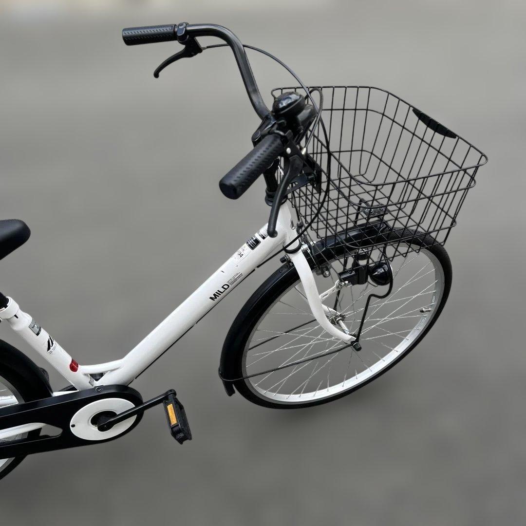 【JR尼崎駅 直接引取限定】26インチ 自転車 ホワイト 本体①