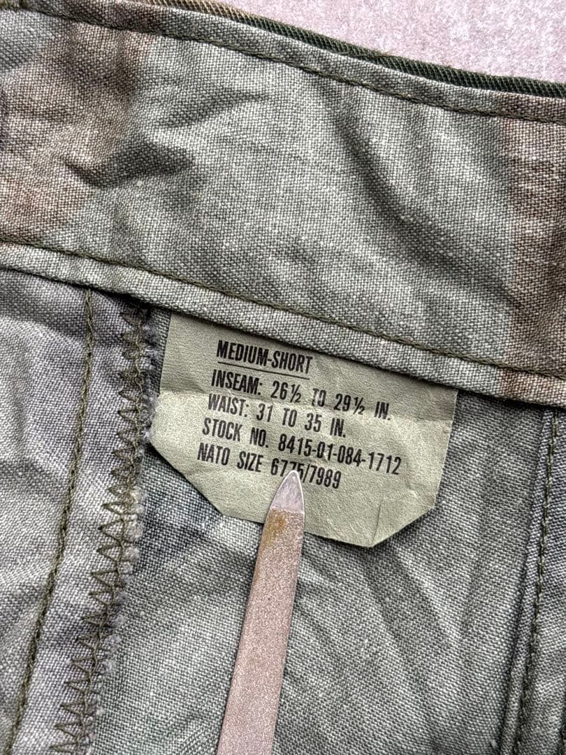 90s古着 米軍 BDU カーゴパンツ M-S ウッドランド 96年製