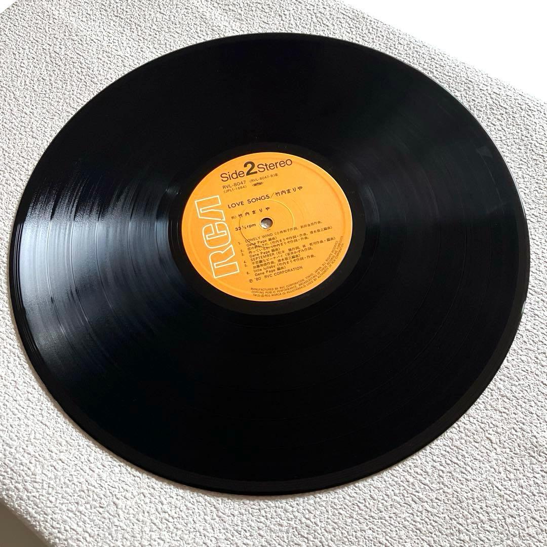 竹内まりや　Love Songs　LPレコード　帯付き　ピンナップ付き