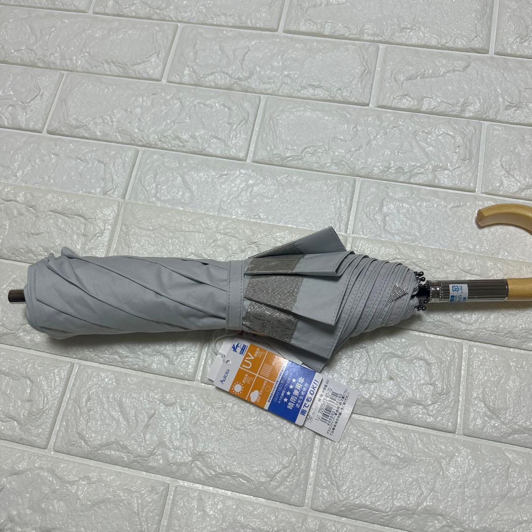 新品ジルスチュアート　コンパクト傘楽折り　晴雨兼用一級遮光　日傘　リボン
