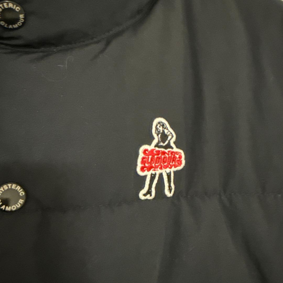 HYSTERIC GLAMOUR ダウンベスト X-Large ブラック