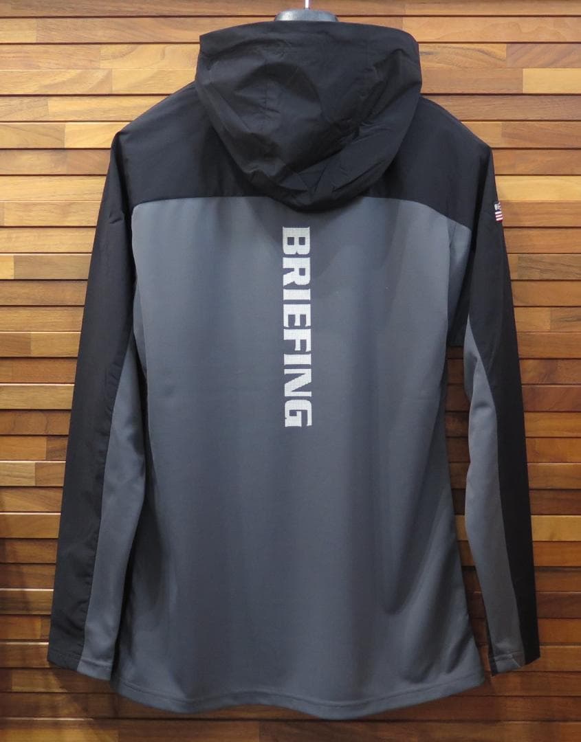 ⓁBRIEFING GOLF ブリーフィングゴルフ背面ロゴハーフジップフーディー