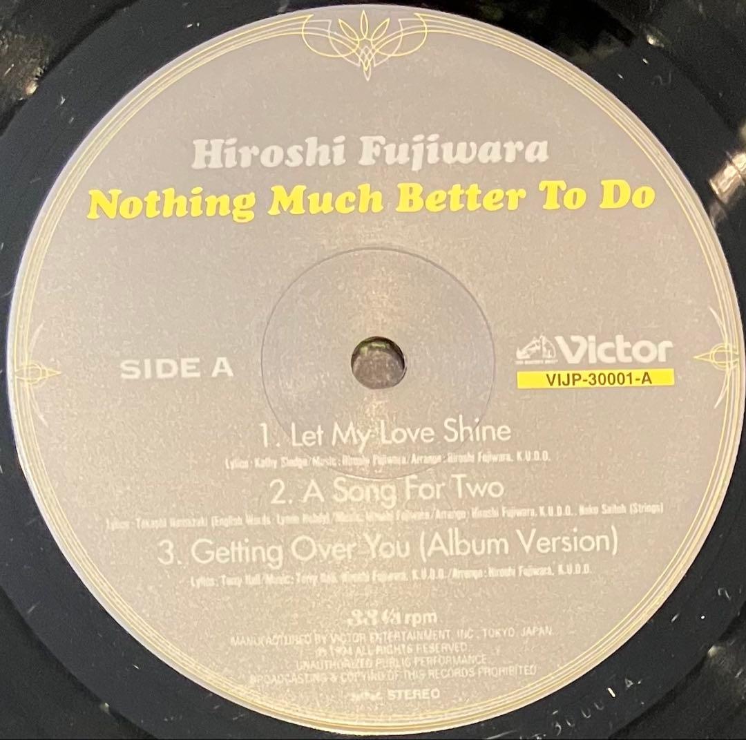 邦楽 Hiroshi Fujiwara - Nothing Much Better