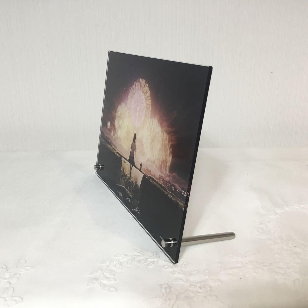 モカ展グッズ　アクリルプレート『となりまちのはなび』A5版