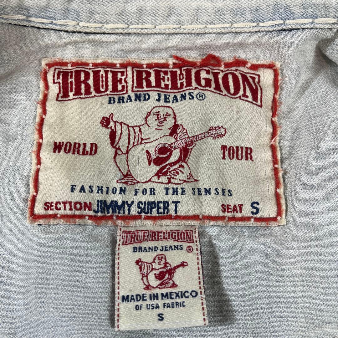 ✨極美品 TRUE RELIGION デニムジャケット アイスブルー フェード