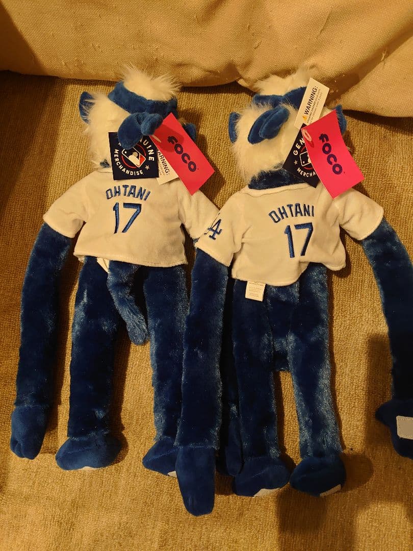 FOCO 大谷翔平 ラリーモンキー ハチマキ 新品 未使用 ぬいぐるみ ２体