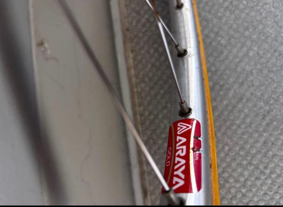 競輪ホイール　NJS ARAYA タイヤ付き
