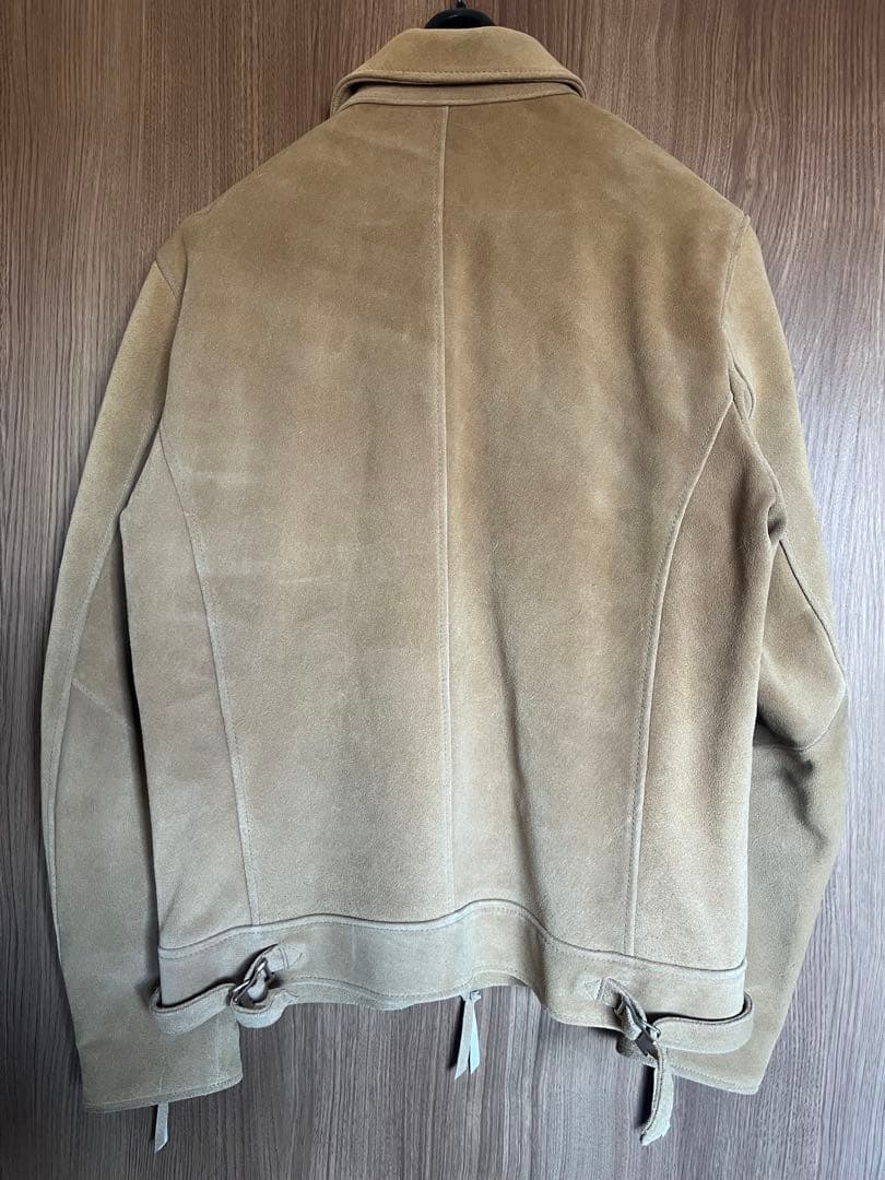 【ナノユニバース】　レザージャケット　スエード