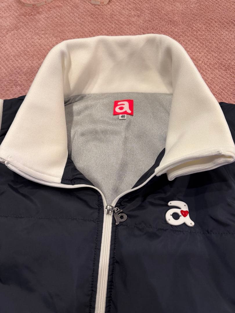 【美品】アルチビオ 中綿 ワンピース 長袖 2way ネイビー 40