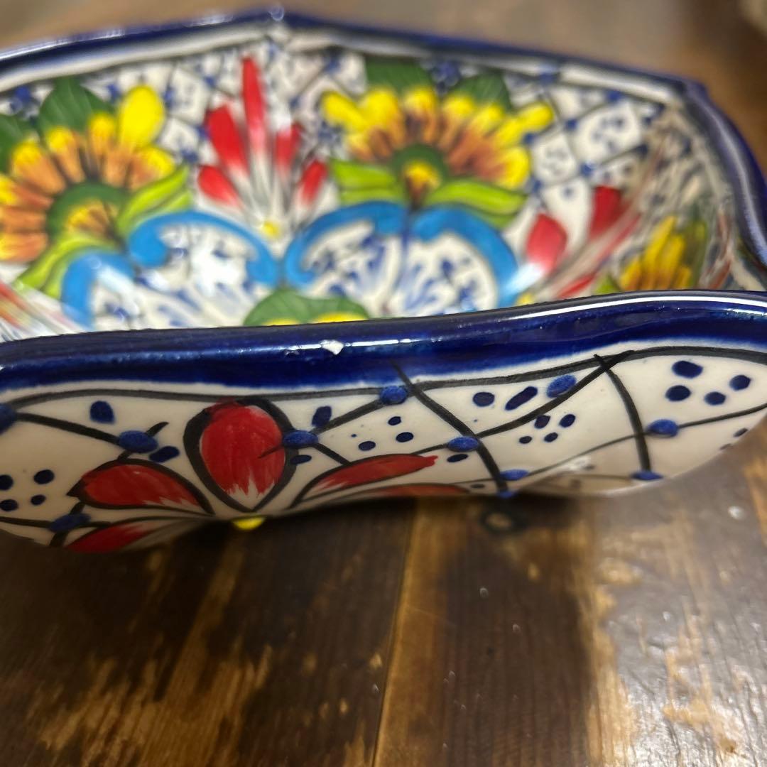 メキシコ　ブルガリア　ハンドメイド　タラベラ焼き　トロヤン焼　スリップウェア