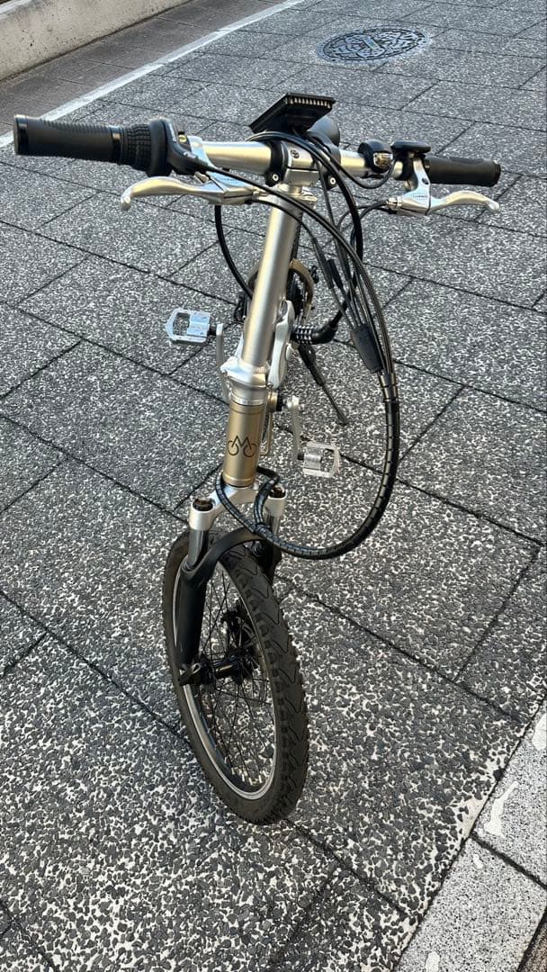 MATE City 折りたたみ電動アシスト自転車 シャンパンポップ