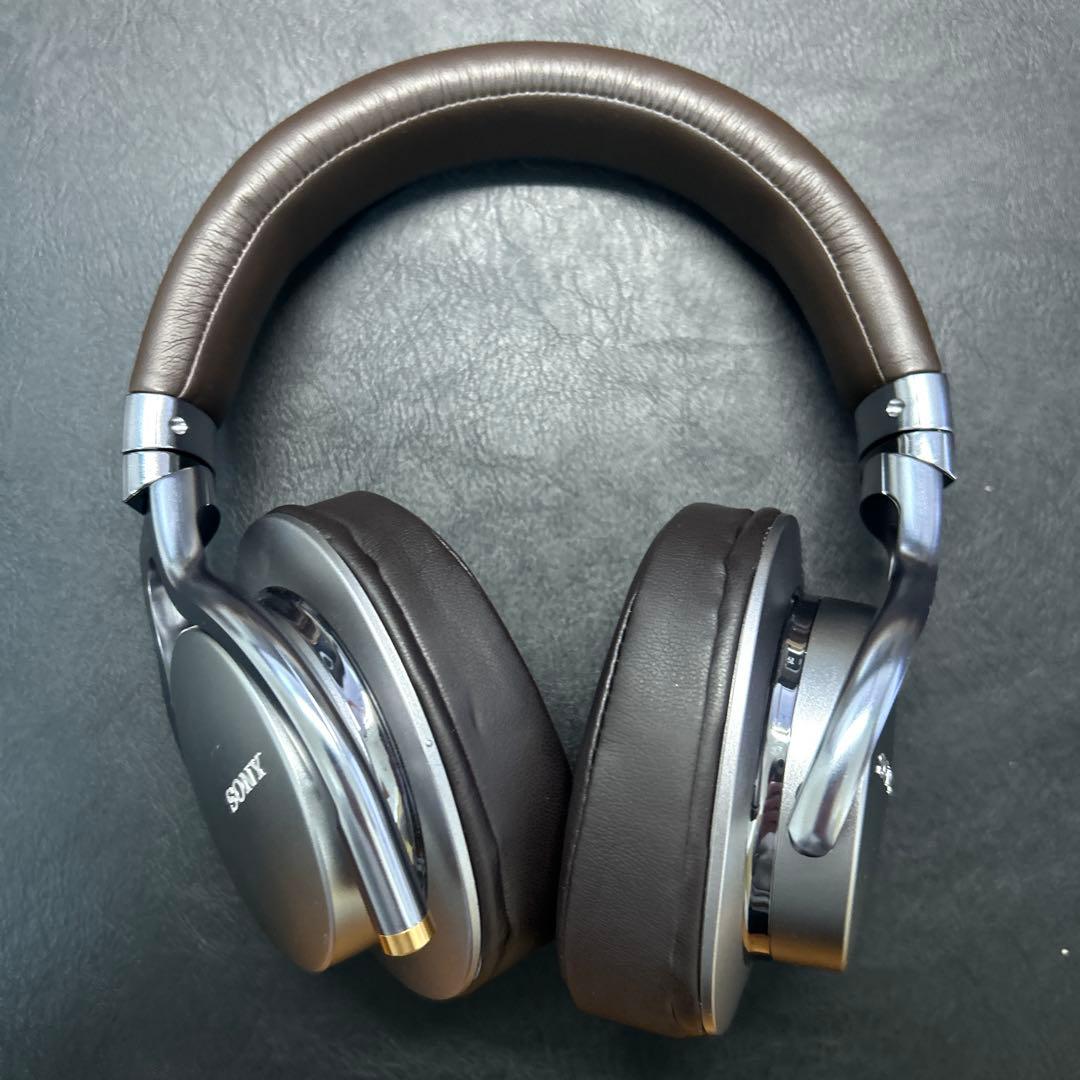 【美品】SONY MDR-1A ステレオヘッドホン シルバー　ハイレゾ対応