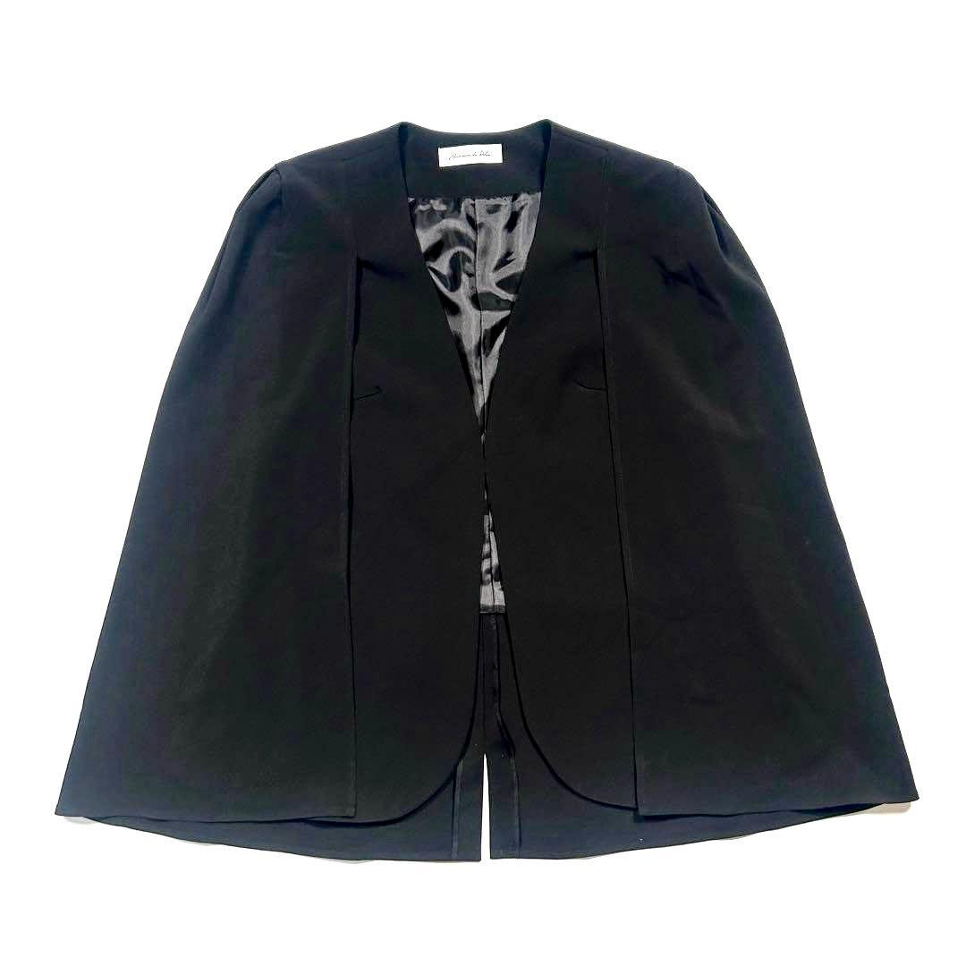 美品★ maison de Dolce. メゾンドドルチェ　ケープジャケット 黒