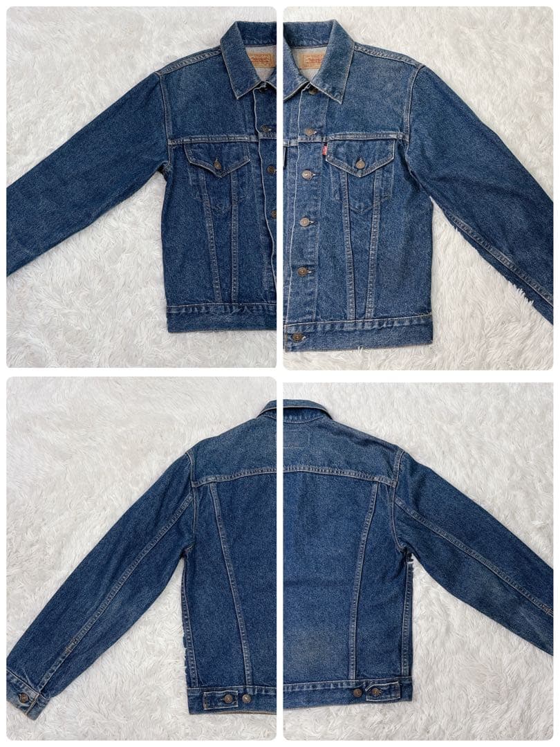 90s Levi's インディゴ 濃紺　ヴィンテージ　短丈　USA製　フォース
