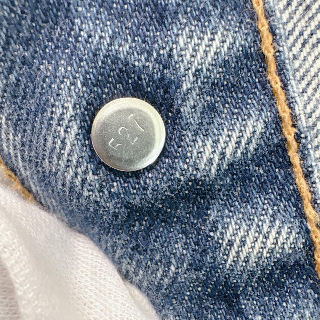 90s Levi's インディゴ 濃紺　ヴィンテージ　短丈　USA製　フォース