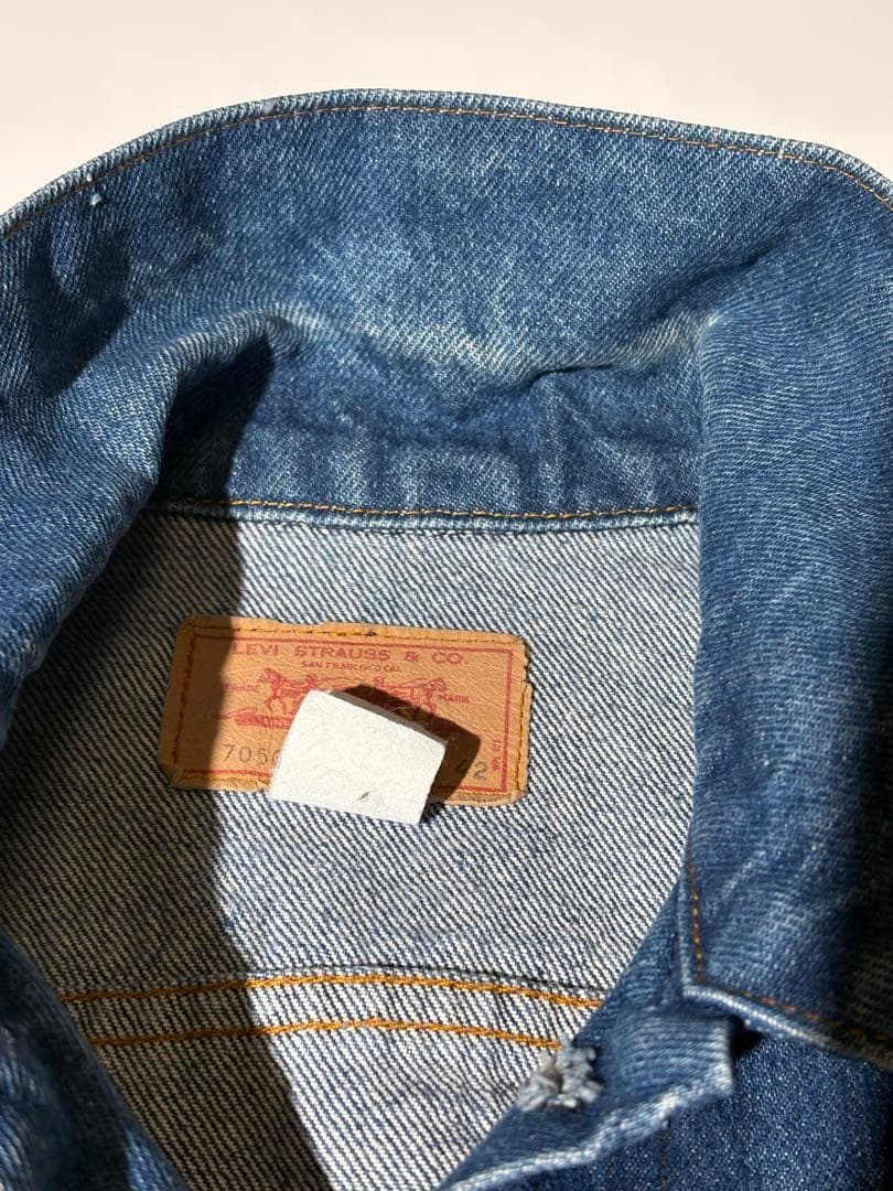 80s USA製｜Levi’s ｜70506｜42｜濃紺｜ボタン裏52
