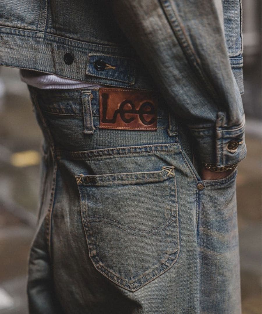 パンツ BEAMS Lee WIDE FADE BAGGY JEANS
