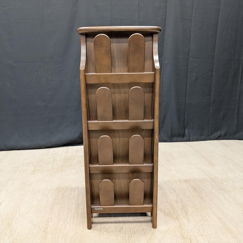 美品　カリモク　スリッパラック　スリッパ立て　棚　ラック　玄関収納　靴　シューズ
