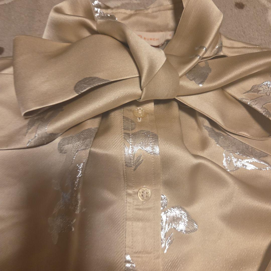 Tory Burch Brigitte Blouse サイズ2ゴージャスリボン