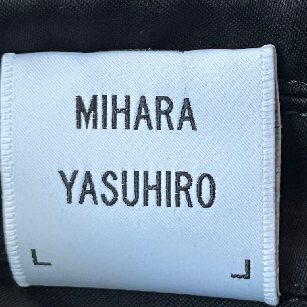 【美品】ミハラヤスヒロ ダブルライダースジャケット コットン ブラック 46 M