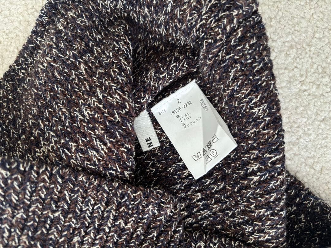 トップス CLANE HEATHER COTTON KNIT TUBE TOP
