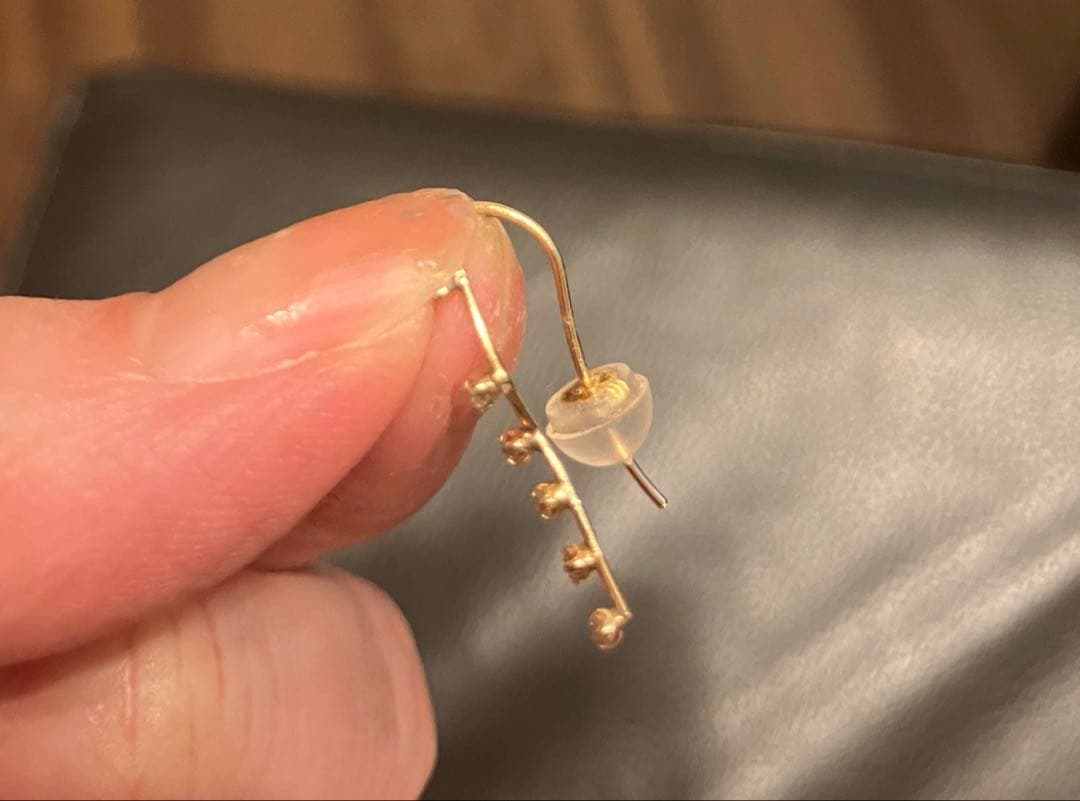 ノジェス 北斗七星ピアス k10 星座ピアス　ゴールド　ラインストーン