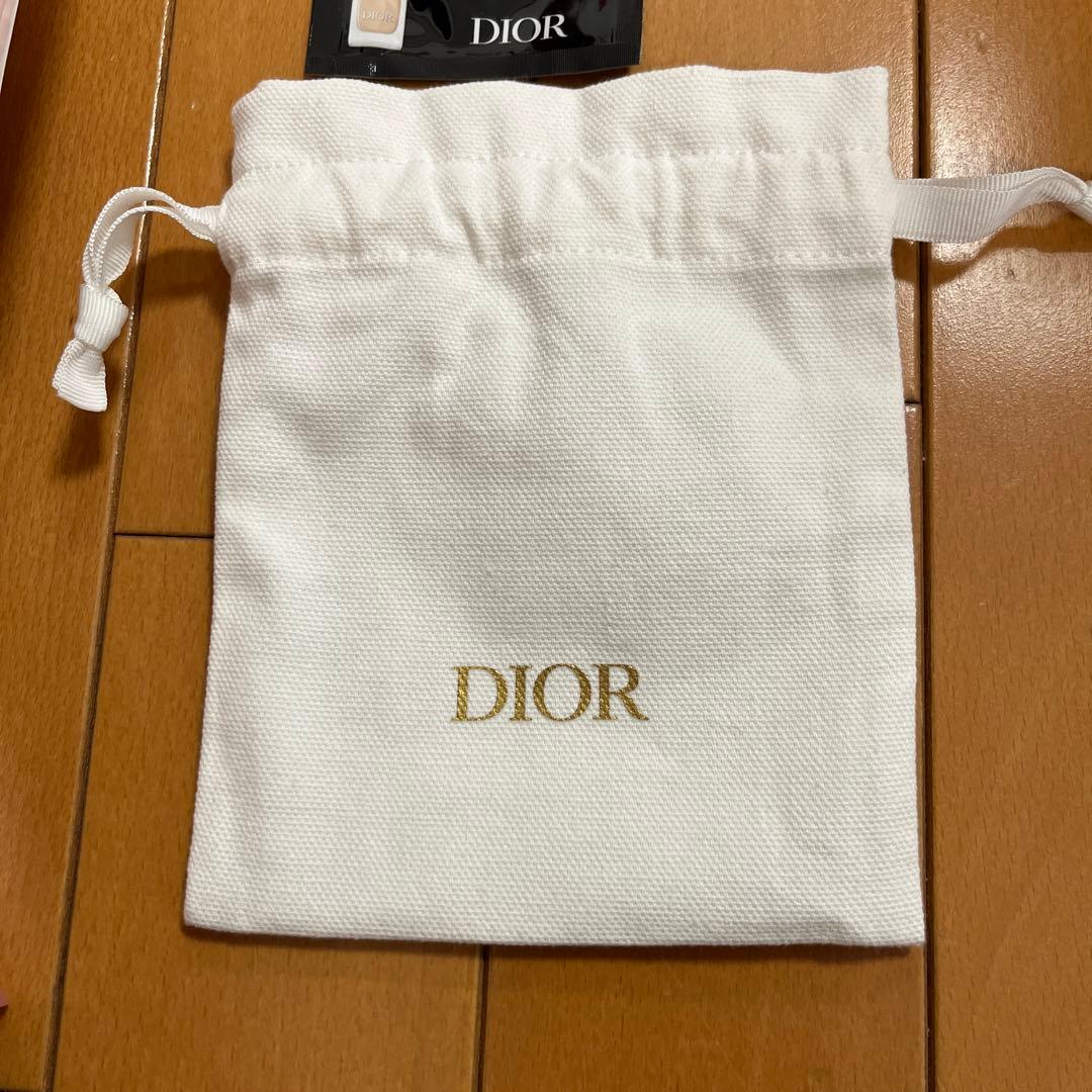 Dior グロス　ルボーム　リップ　巾着
