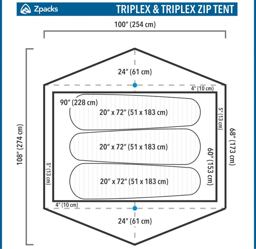 テント・タープ supercovenZpacks Triplex Classic Tent