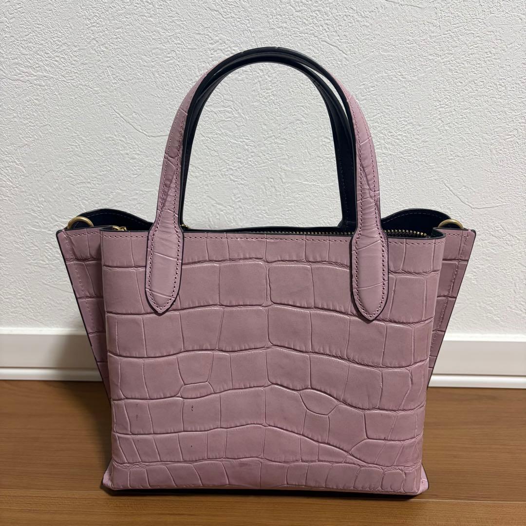 未使用COACHコーチウィロウ ハンドバッグ クロコダイル エンボス