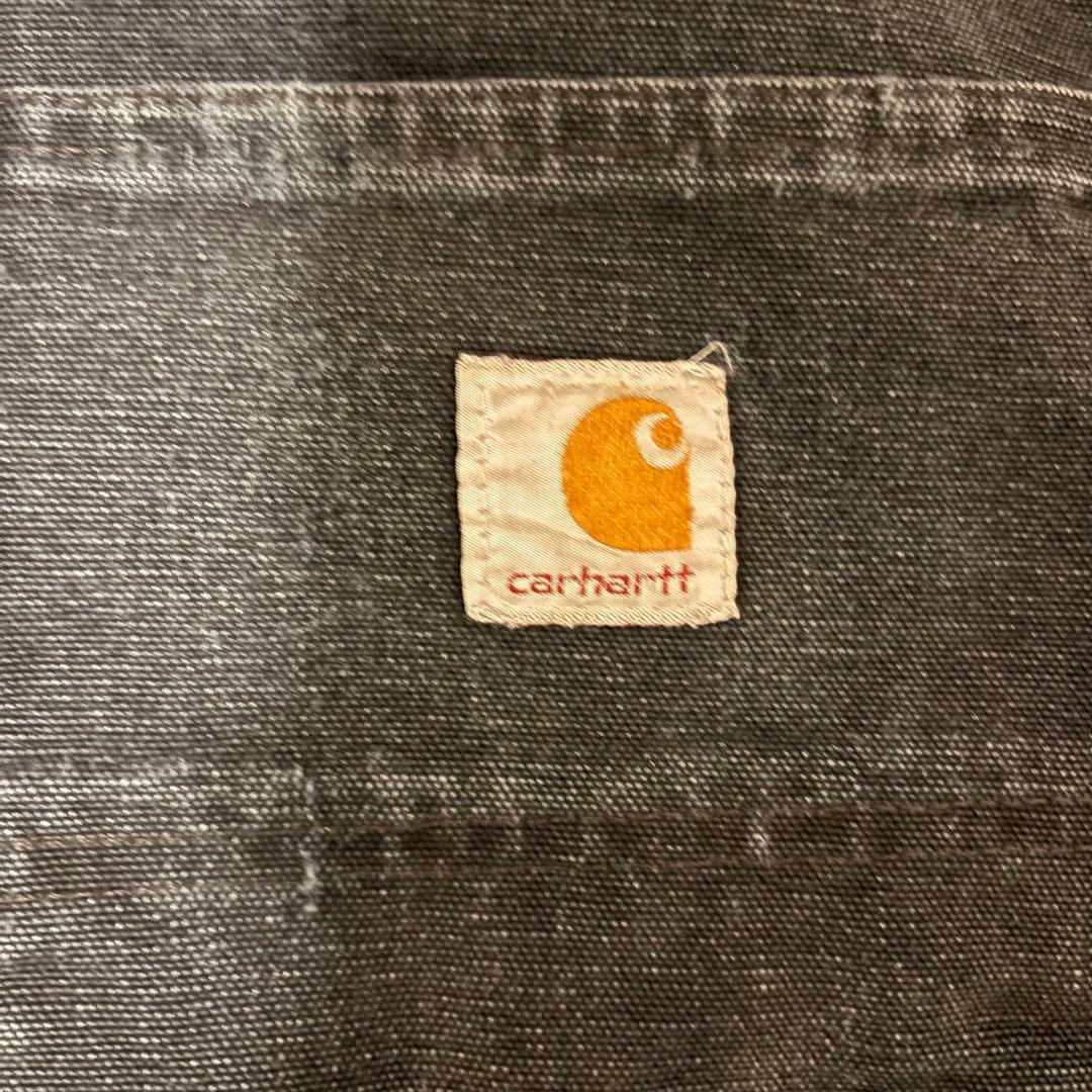 Carhartt USA製 ダブルニー ブラック 40×30 BLK フェード