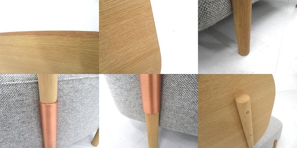 展示品　カリモク　ドラドラ　北欧　オーク材　ソファ ラウンジチェア　カフェ　北欧