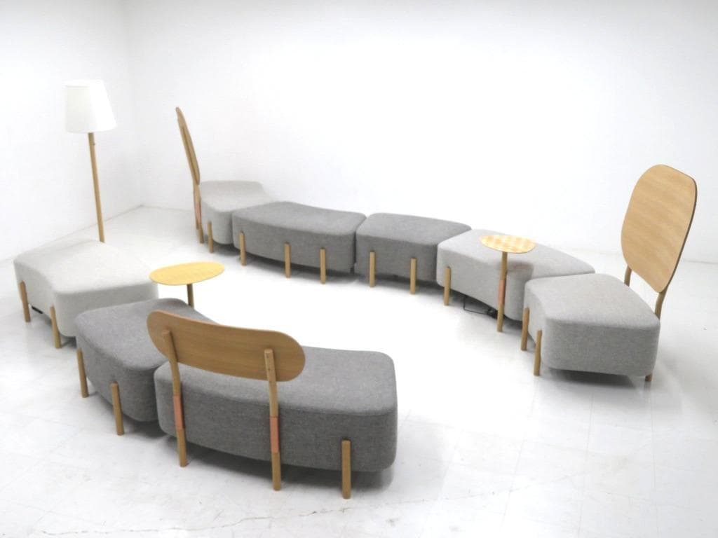展示品　カリモク　ドラドラ　北欧　オーク材　ソファ ラウンジチェア　カフェ　北欧