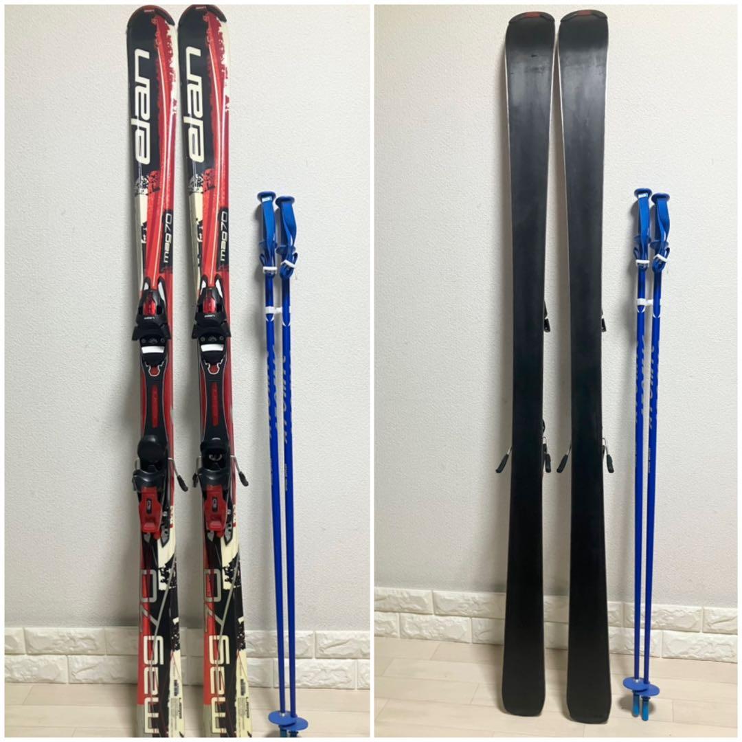 ストック付/elan mag70 エラン スキーセット160cm