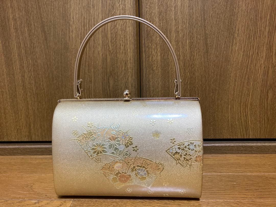 草履バッグセット　和装　成人式　振袖　結婚式　訪問着　着物　ゴールド