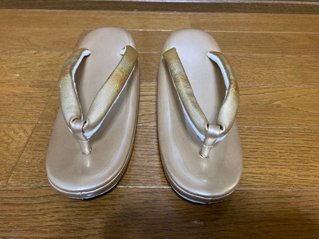 草履バッグセット　和装　成人式　振袖　結婚式　訪問着　着物　ゴールド