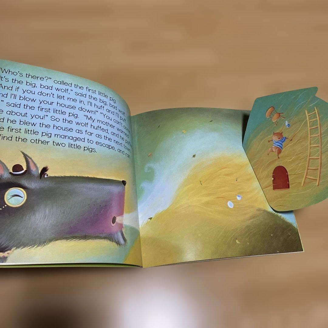 英語童話 飛び出す絵本セット：童話12冊CD12枚　日本語解説つき