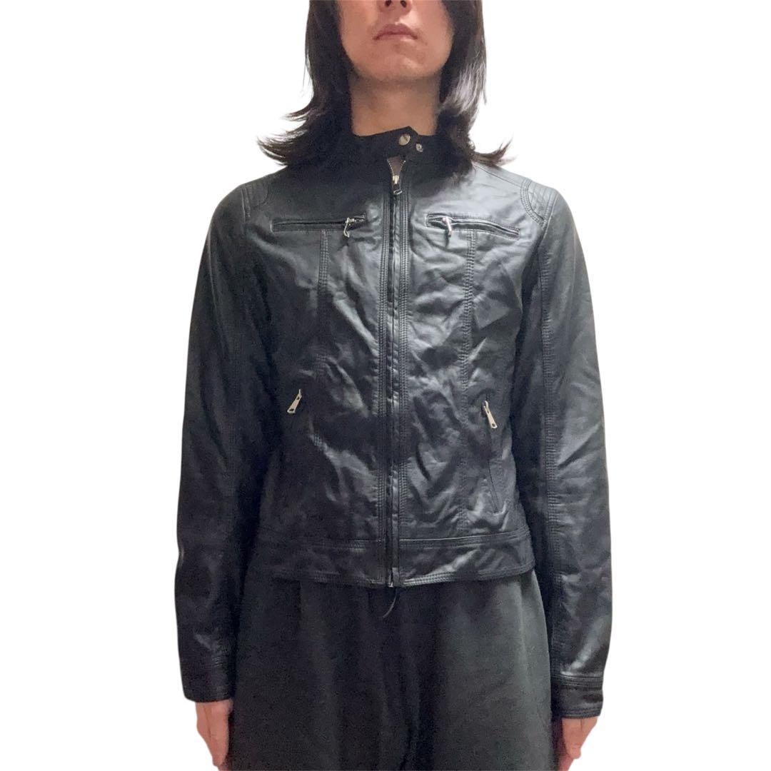 ジャケット・アウター 00s archive multi design leather jacket