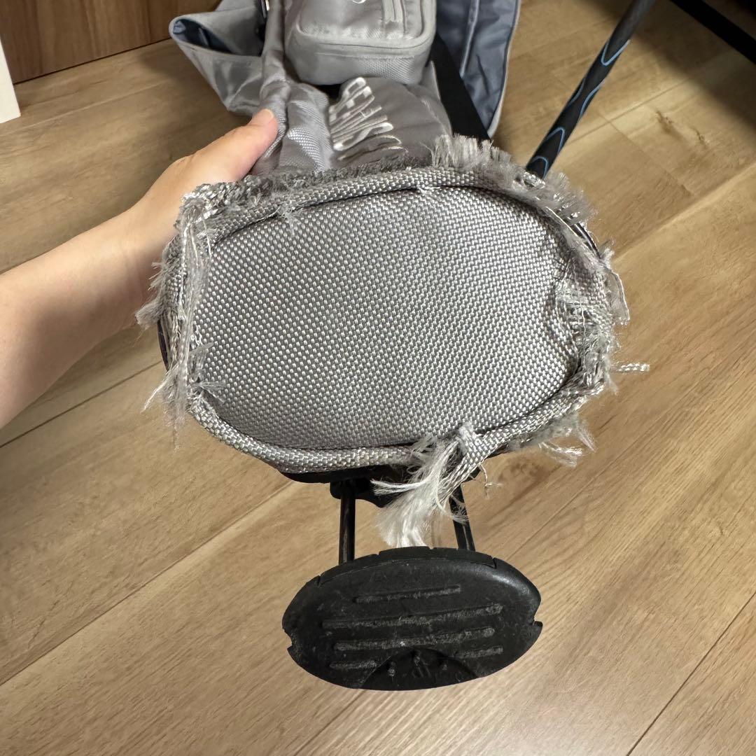 ビームスゴルフ グレー キャディバッグ　セルフスタンドゴルフケース