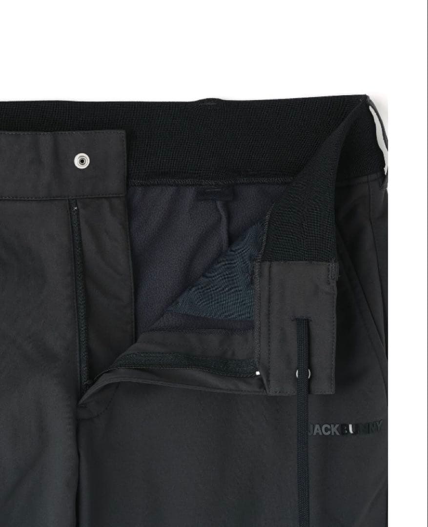 新品 パーリーゲイツ ジャックバニー エアシャット裏フリース防風パンツ(5)L黒