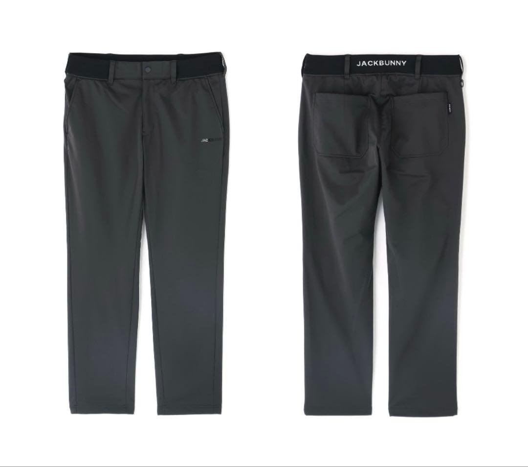 新品 パーリーゲイツ ジャックバニー エアシャット裏フリース防風パンツ(5)L黒