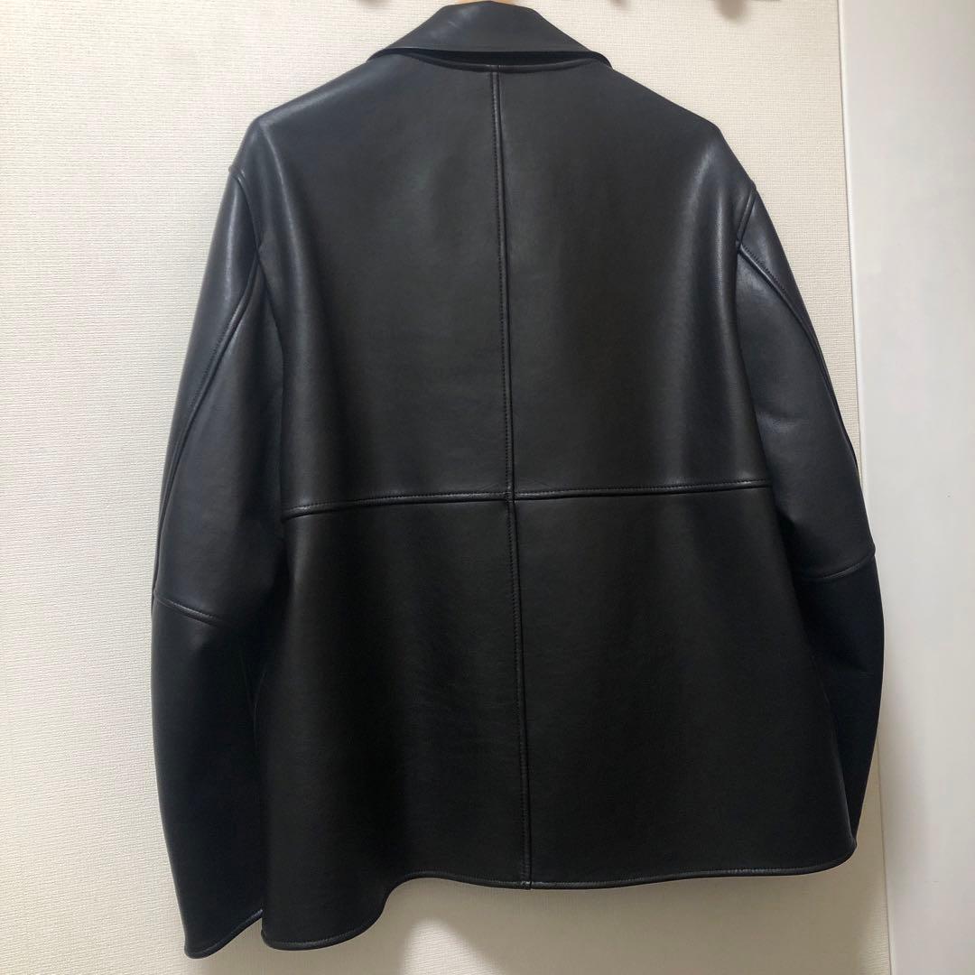 ジャケット・アウター ssstein 24aw BONDED LEATHER SHORT JAKET