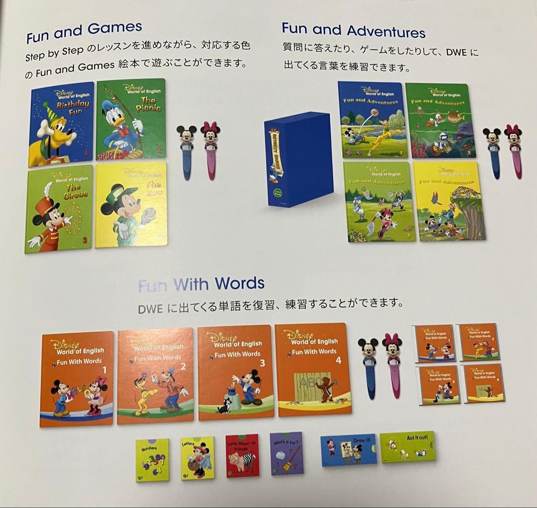 ディズニー英語システム DWE ファンアンドアドベンチャー タッチペン 絵本