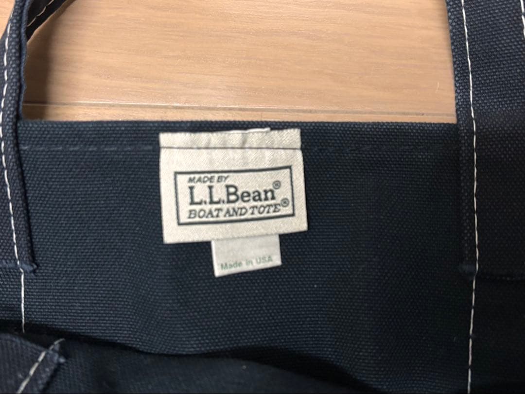LL beanボートアンドトート ラージ ブラック 白ステッチ USA製