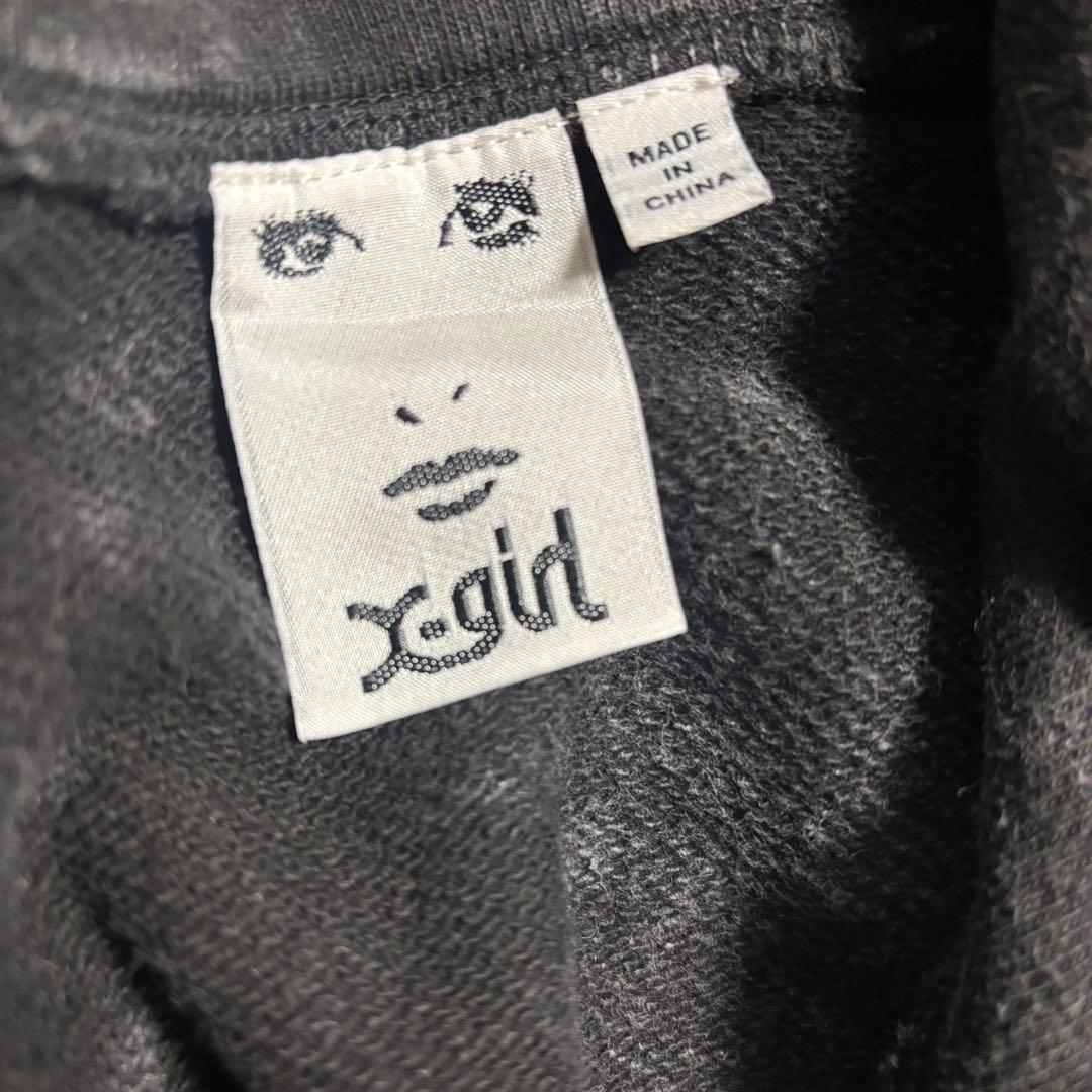 X-girl ACID WASH SWEAT HOODIE パーカー　ウォッシュ