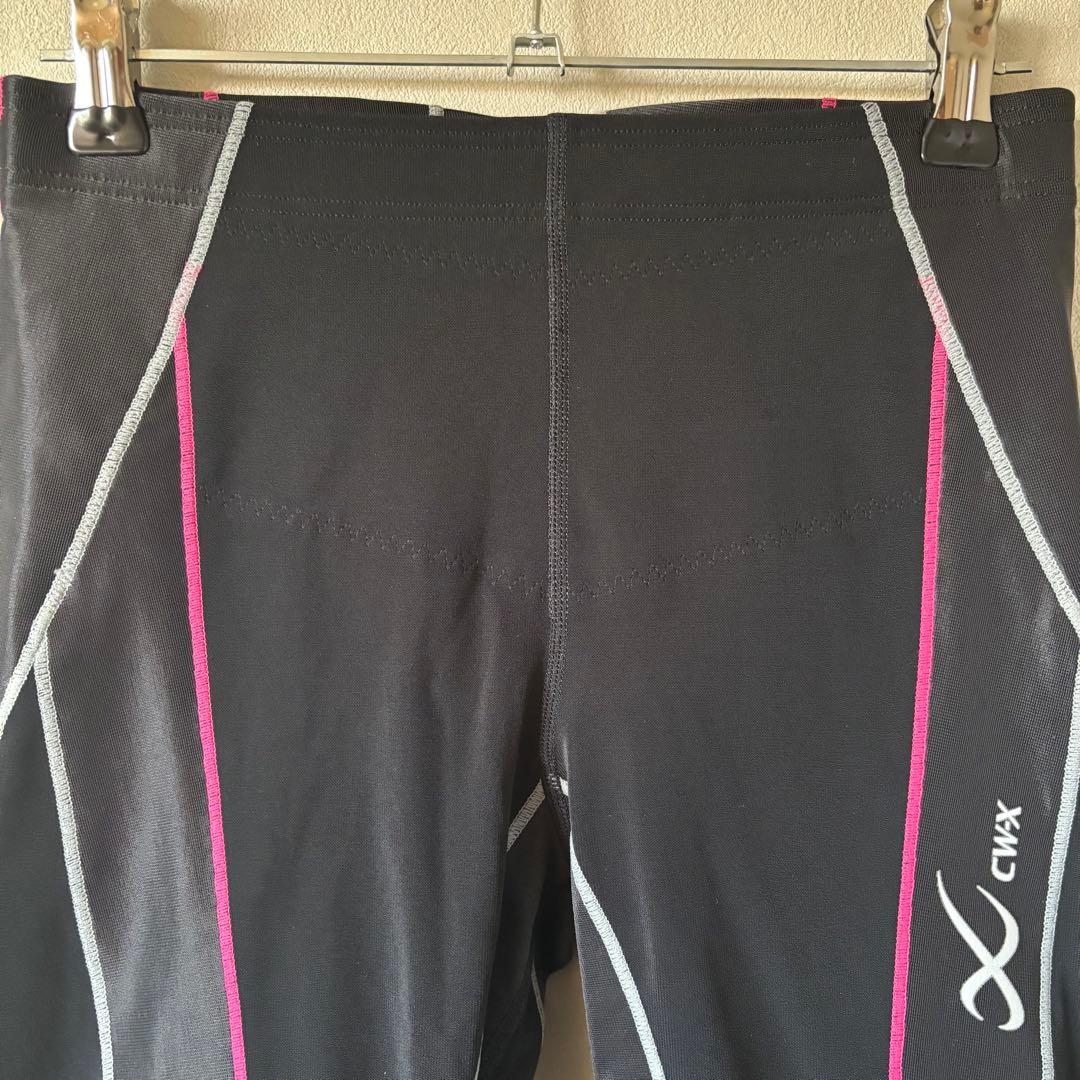 美品 ワコール CW-X フィットネスパンツ 黒/ピンク ウィメンズ M