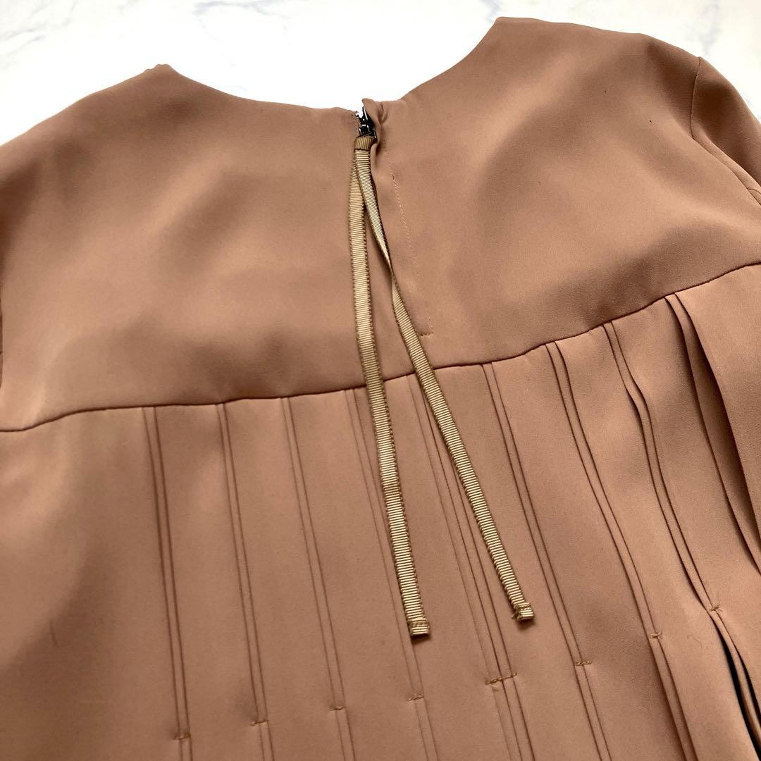 定価5.6万円✨ HIROKO BIS 【洗える】タイルプリーツワンピース