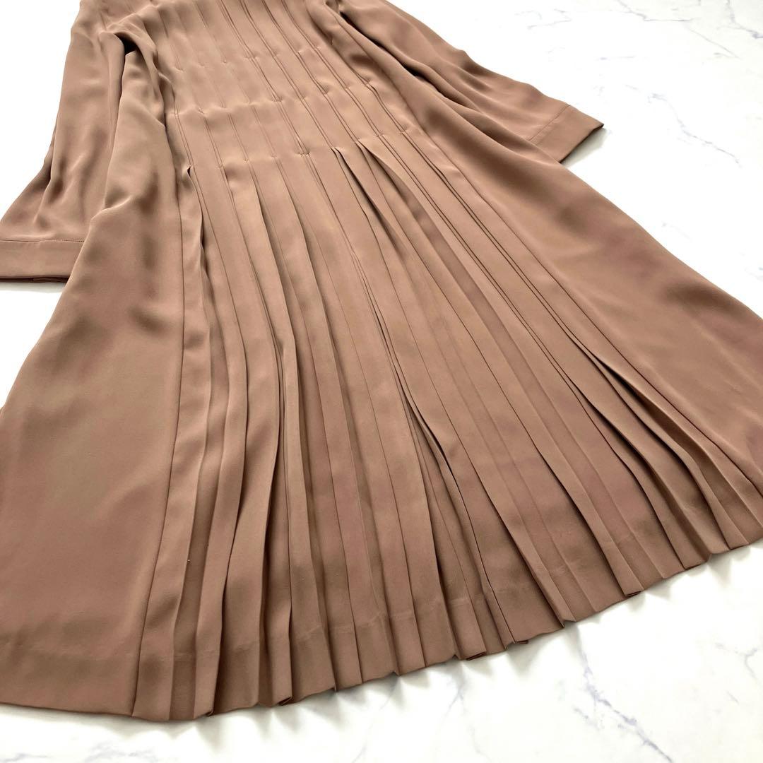 定価5.6万円✨ HIROKO BIS 【洗える】タイルプリーツワンピース