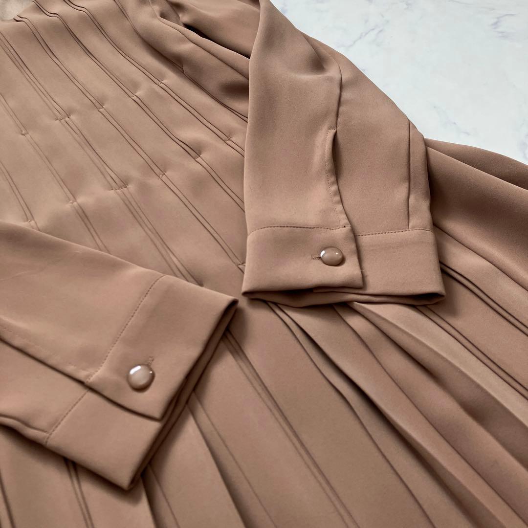 定価5.6万円✨ HIROKO BIS 【洗える】タイルプリーツワンピース